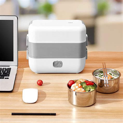 electric heated lunch box video|portable electric heating lunch box.